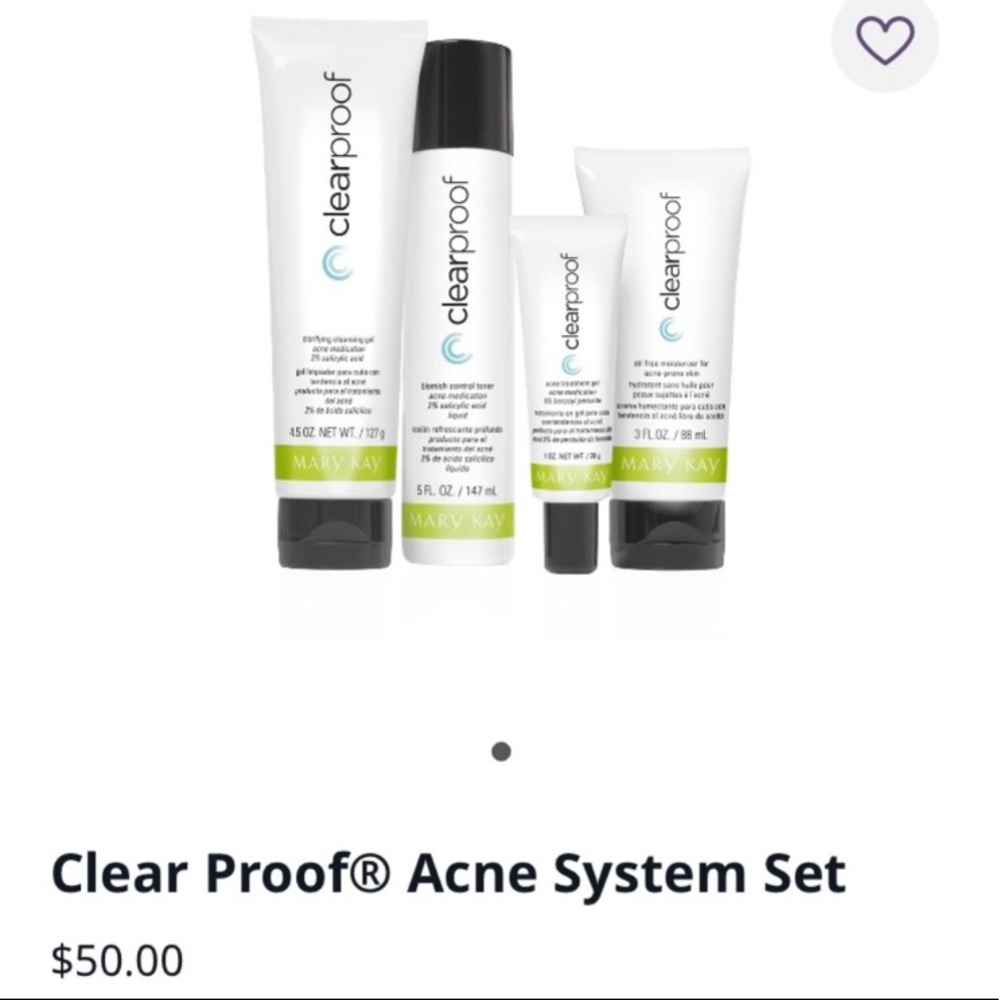 NWT MARY KAY Clear Proof® Acne System 4pc Set